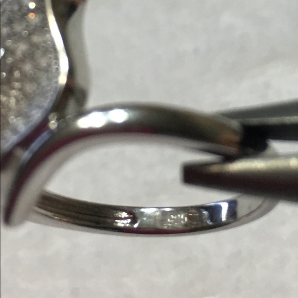 🍂NEW Sterling Silver Big Leaf Pave CZ Ring SZ 6🍂 - Picture 5 of 5